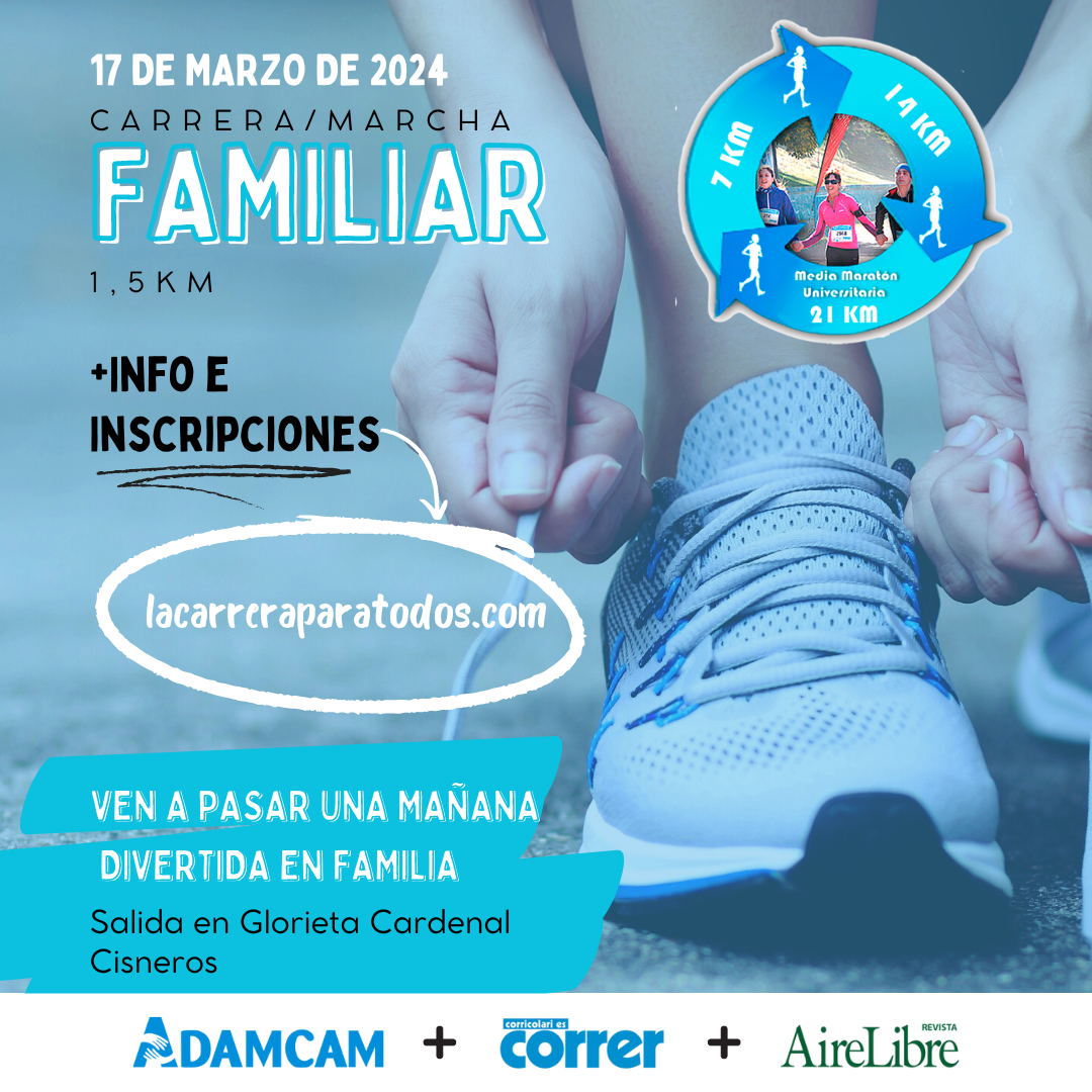 Participa en la carrera familiar de 1,5 km en la Media Maratón Universitaria